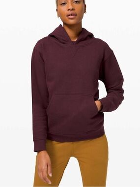 lululemon athletica Fleece Hoodie in Deep Cassis